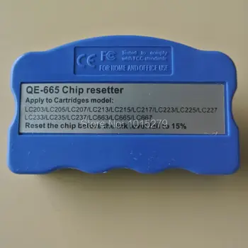 Brezplačna dostava stabilno čip resetter za Brother tiskalnik LC203 LC213 LC223 LC233 LC665 kartuše čip resetter 1