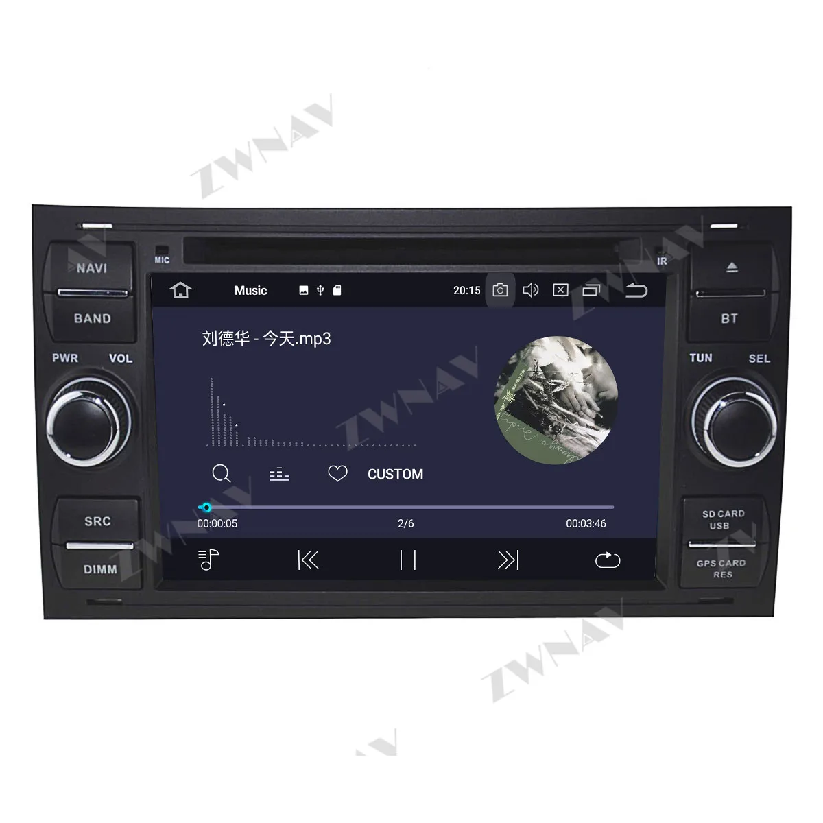 2 din 64GB DSP Carplay 2006 Za Ford Mendeo Android 10 Multimedijski predvajalnik, Video, Avdio Radio, GPS Navigacija Vodja Enote Auto Stereo 2