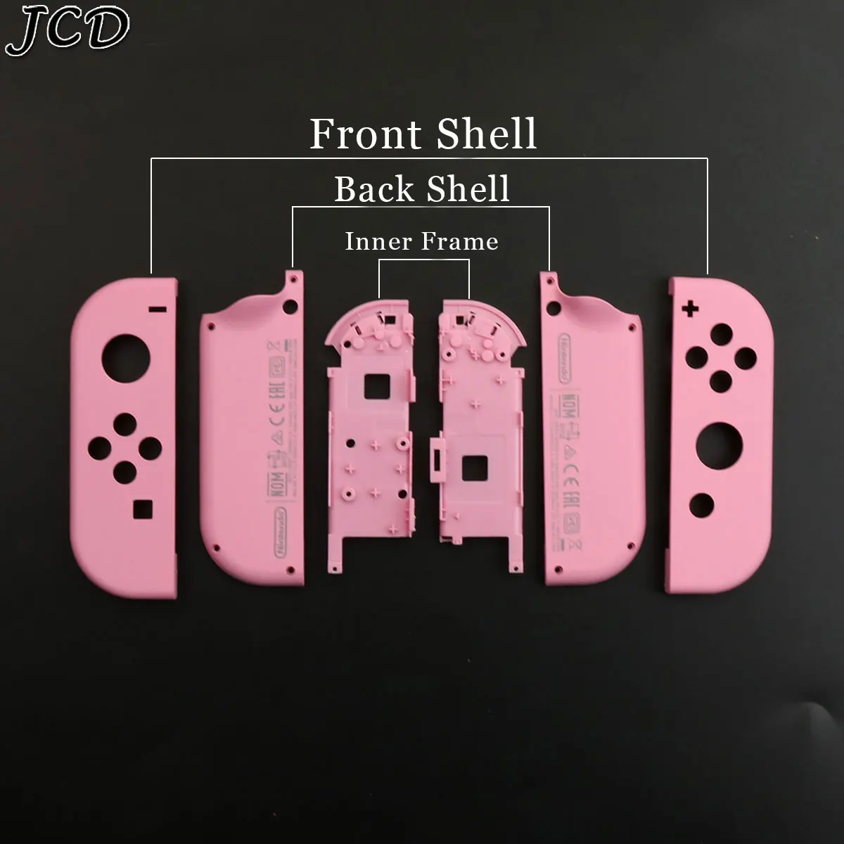 JCD Za Nintendo Stikalo NS NX JoyCon Krmilnik Ohišje Lupino Pokrov z Roko Vrv Pašček za Zapestje Zamenjava 2