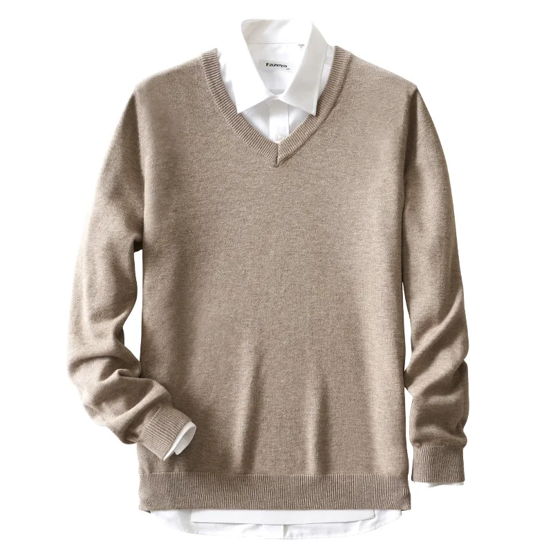 Jeseni in pozimi moške o-vratu jopica slim barva dolgimi rokavi pulover zgosti varovanje pred tveganjem dno majica moška jopica tide 3