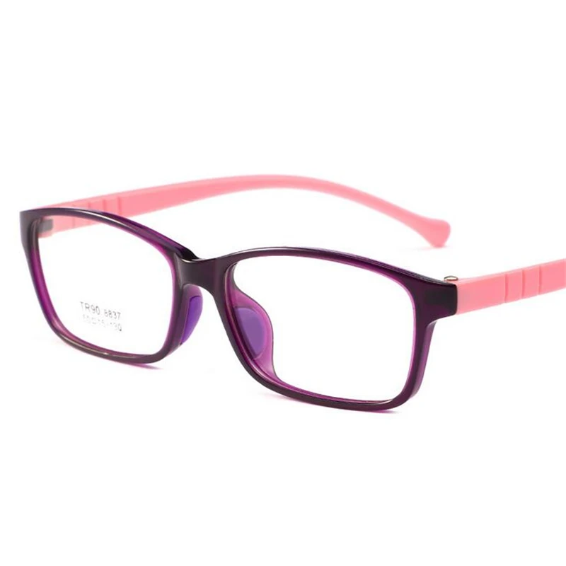 TR90 Otrok Optični Okvir Očal Debelo Očala Dvojno Barvo Nov Slog Dekleta, Fantje, Otroci Očala na Recept Otrok Očala 4
