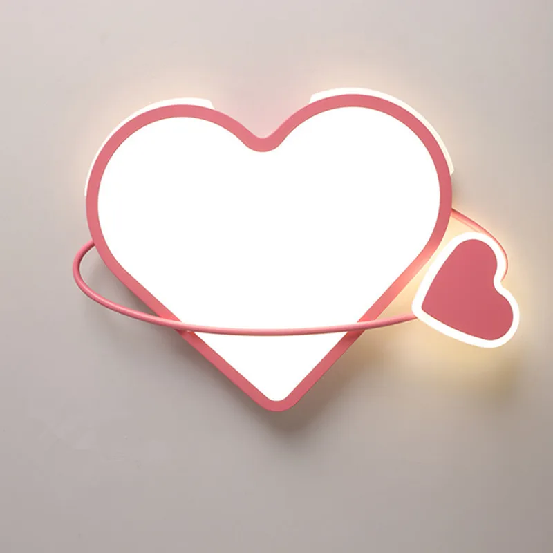 Sodoben Design, Akril LED Stropne Luči Roza srce Razsvetljave v Zaprtih prostorih Stropne Svetilke za dnevna soba Spalnica Otrok sobi doma žarnice 1