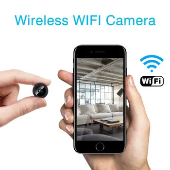 Mini Fotoaparat Brezžično Wifi Varnostne Kamere 1080P širokokotni DVR Ir Nočno Vizijo Funkcija Home Security Remote APP Nadzor 5