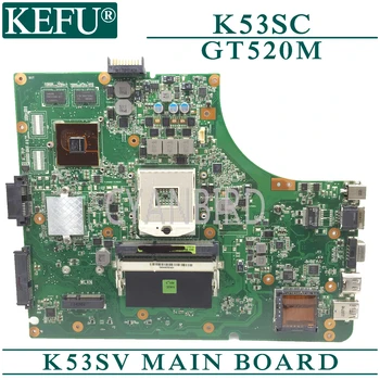 KEFU K53SV original mainboard za ASUS K53SC K53SM z GT520M Prenosni računalnik z matično ploščo 0