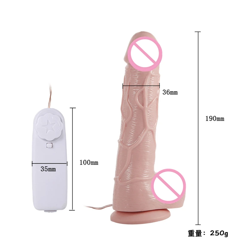 Vibracijska Silikonski Dildos Realističen Penis Vibrator Močan Sesalni brez vonja Dildo Sex Igrača za Ženske 4