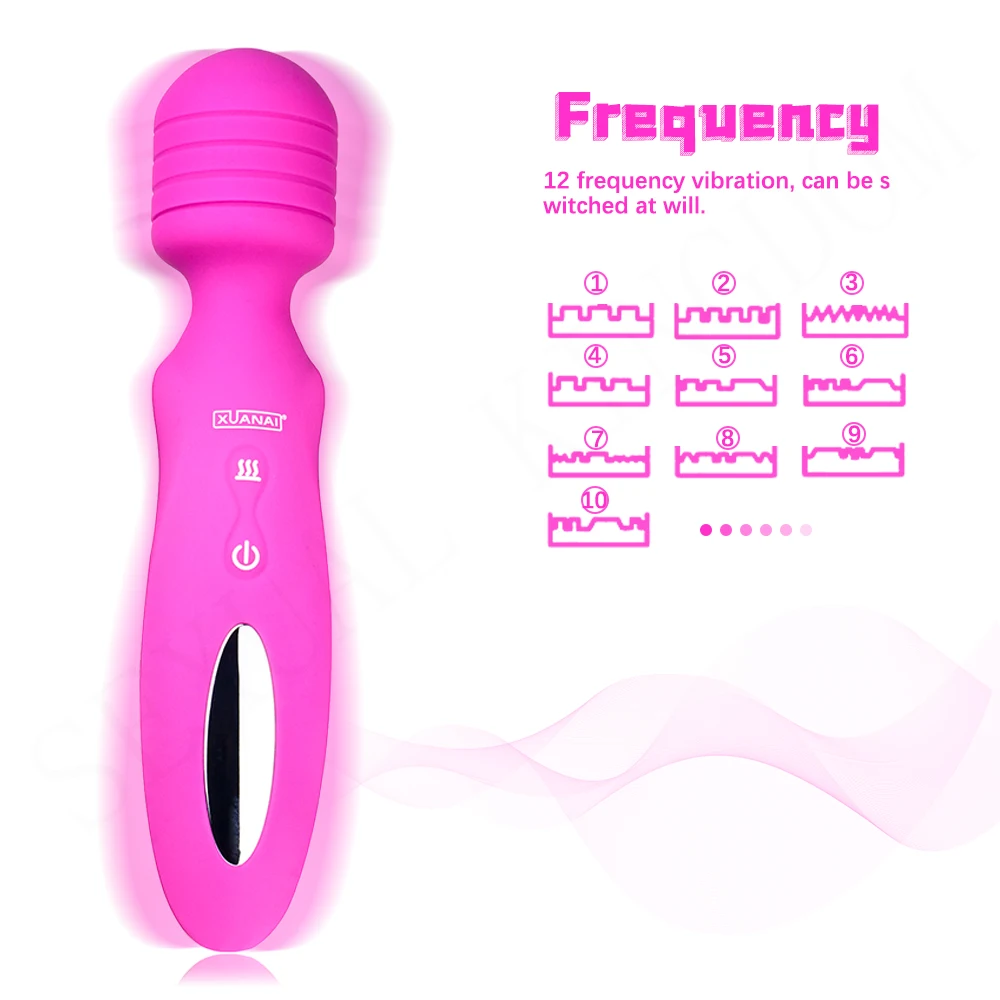 Zamenljiva Glava Vibrator Jezika Lizanje Sex Igrače 360 Upogibanje Vagina Masturbator Ogrevanje G-spot Stimulator Sex Shop za Pare 2