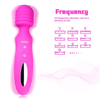 Zamenljiva Glava Vibrator Jezika Lizanje Sex Igrače 360 Upogibanje Vagina Masturbator Ogrevanje G-spot Stimulator Sex Shop za Pare 2
