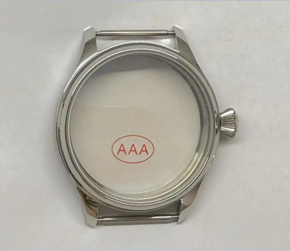 Sapphire kristalno 44 MM iz nerjavečega jekla 316L watch primeru, fit 6497/6498 Mehansko Roko Veter gibanje 05A 4