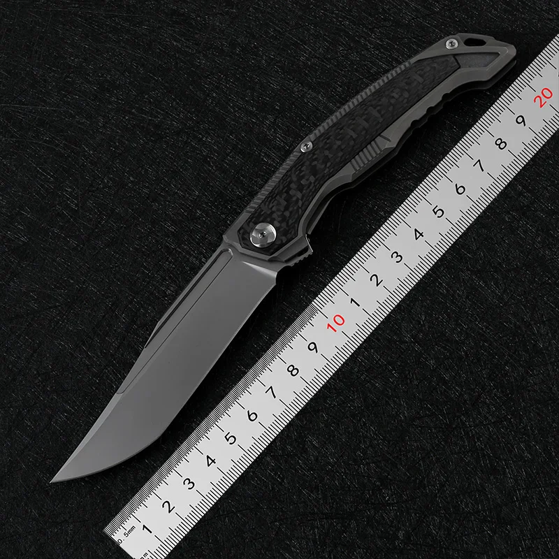 DICORIA maščobe zmaj PLODNA TLA Flipper folding nož M390 rezilo Titana prostem lov Preživetje noži nož za Kampiranje EOS orodje 4