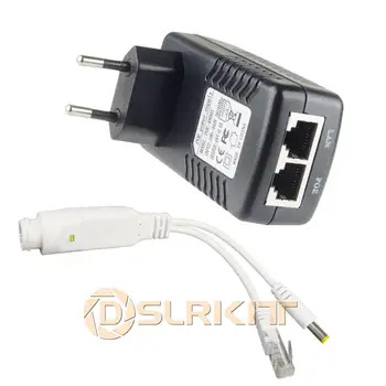 DSLRKIT PoE Injektor Splitter Komplet za 12V DC IP CCTV Kamere Ne-PoE Napajanje Preko Ethernet 11173