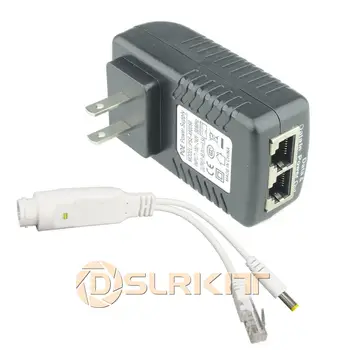 DSLRKIT PoE Injektor Splitter Komplet za 12V DC IP CCTV Kamere Ne-PoE Napajanje Preko Ethernet 2