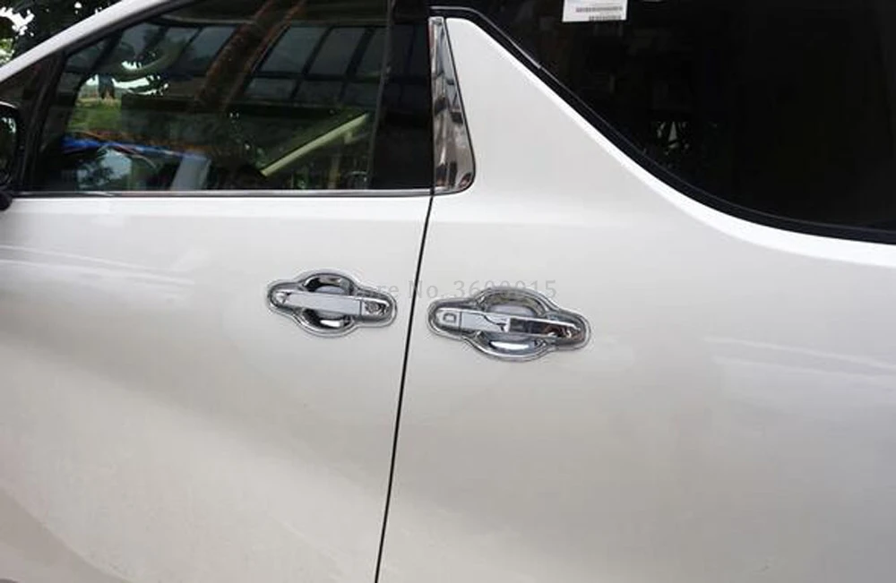 Za Toyota Alphard 2016 2017 2018 Avto Styling Deli za Vrata skledo Ujeti Kritje Chrome Modeliranje Trim Zunanja Dekoracija dodatna Oprema 2