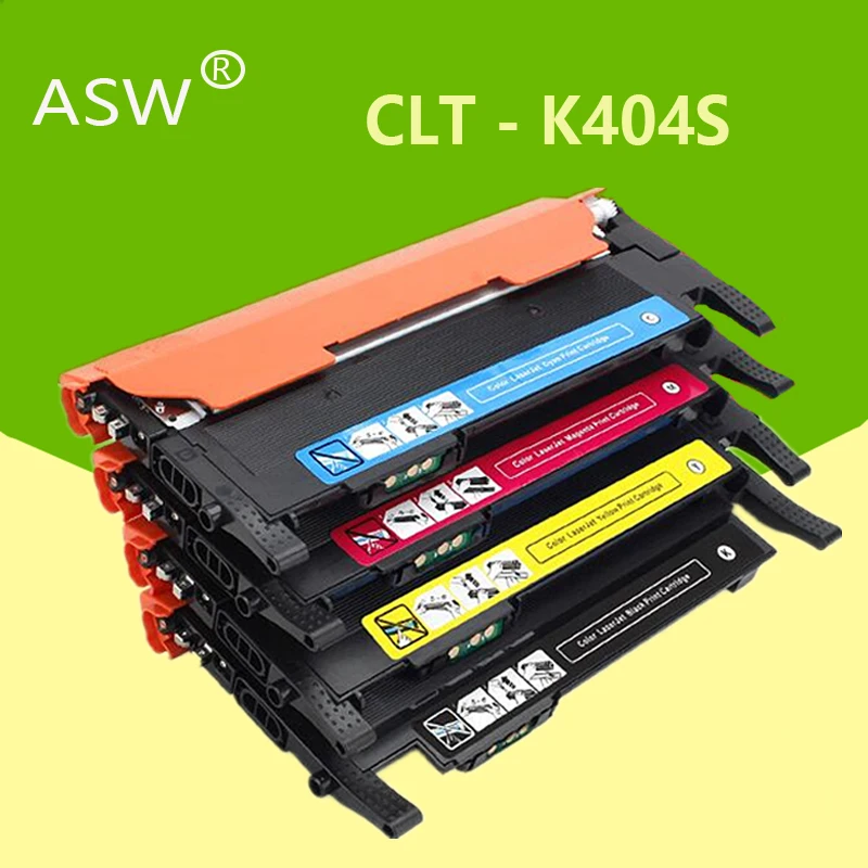 ASW tonerjem CLT-K404S M404S C404S CLT-Y404S NAPAKE 404 združljiv za Samsung C430W C433W C480 C480FN C480FW C480W tiskalnik 3