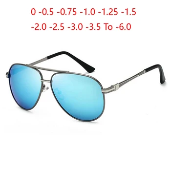 Ovalni Recept, sončna Očala Moških Polarizirana Modra Objektiv Vožnje Kratkovidan sončna Očala Za Žensko SPH 0 -0.5 -0.75 -1.0, Da -6.0 2