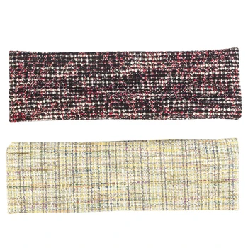 Geebro Nove Modne Ženske Priložnostne Multi-barvni Glavo Mehko Pletene Pokrivala Odraslih Mozaik Hairband Dekleta Sveže Dodatki za Lase 11401