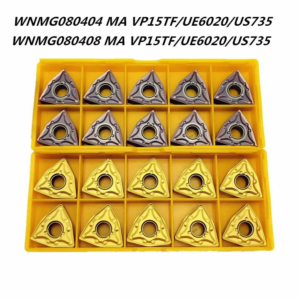 Karbida vstavite WNMG080408 MA VP15TF / UE6020 / US735 kovin stružni orodje volframov karbid WNMG 080404 indeksiranih orodja za rezanje 2