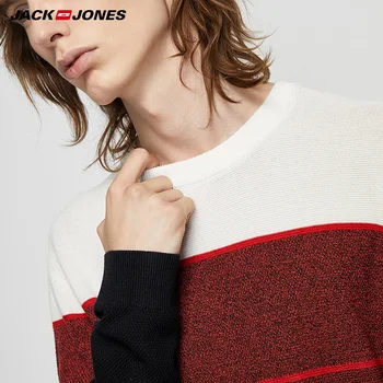 Jack Jones zimske moške kontrast barve, okoli vratu pulover pleten 219324524 0