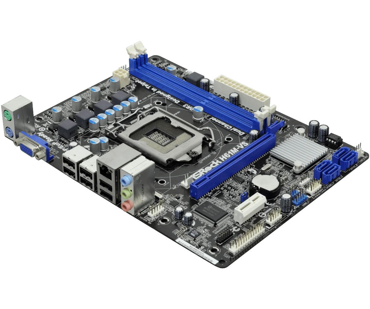 Uporablja ASRock H61M-VS LGA 1155 DDR3 RAM 16 G Integrated graphics, matične plošče, 0