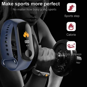 SHAOLIN Pametno Gledati Zapestnica Band Fitnes Tracker Barvni Zaslon za Šport Manšeta manšeta Bluetooth Za iPhone Xiaomi 2
