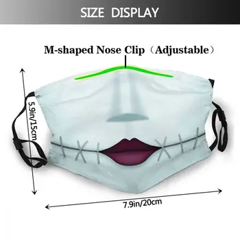 Sally Stitched Nasmeh Ponovno Masko Nočna Mora Pred Božičem Anti Meglica Maske Z Filtri Za Zaščito Masko Respirator 11591