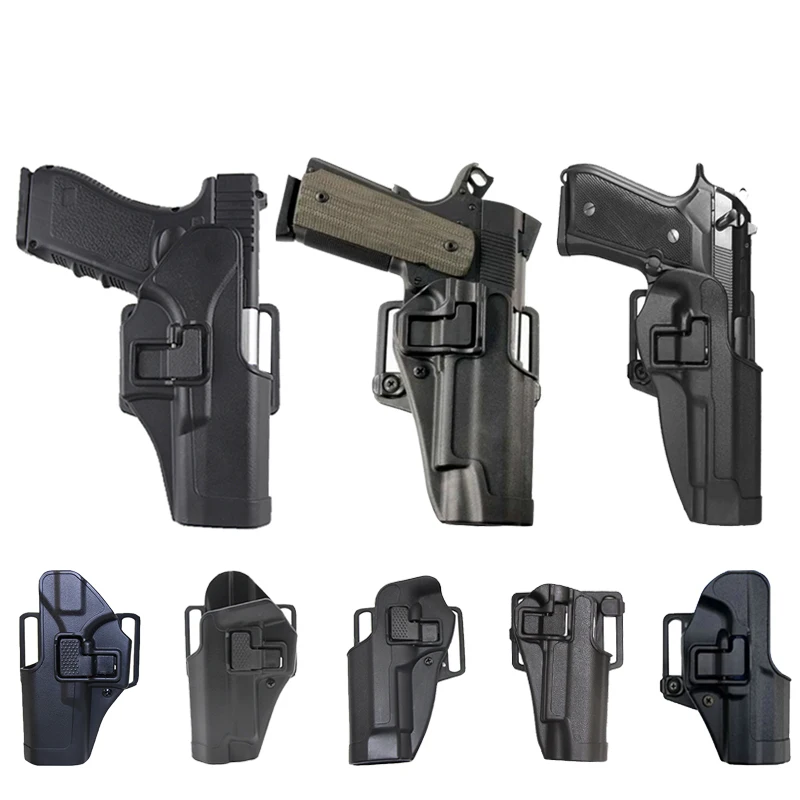 Taktično Pištolo Tulec Za Glock 17 19 26 Beretta M92f Colt 1911 Usp Sig P226 Tulec, Airsoft Pištolo Primeru, Levo, Desno Roko Prilegajo Pasu 4