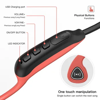 NOVO S2 Kostne Prevodnosti Slušalke Brezžične Bluetooth 5.0 Prostem Znoj dokaz Slušalke Stereo Šport z Mikrofonom za Prostoročno uporabo Slušalke 2