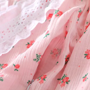 Novo Krep Bombaž Poroda Oblačila po porodu Dojenje zdravstvene Nege bo Ustrezala Sladko Japonski Homewear Pižamo Piyamas za Ženske 5