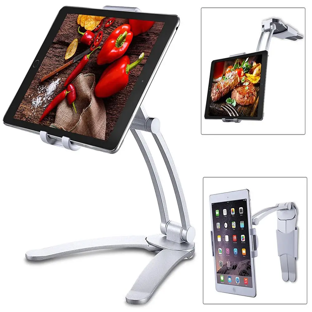HobbyLane Kuhinja Tablet Stojalo Nastavljiv Nosilec Stenski Nosilec Za iPad Pro, Surface Pro, iPad Mini d20 2