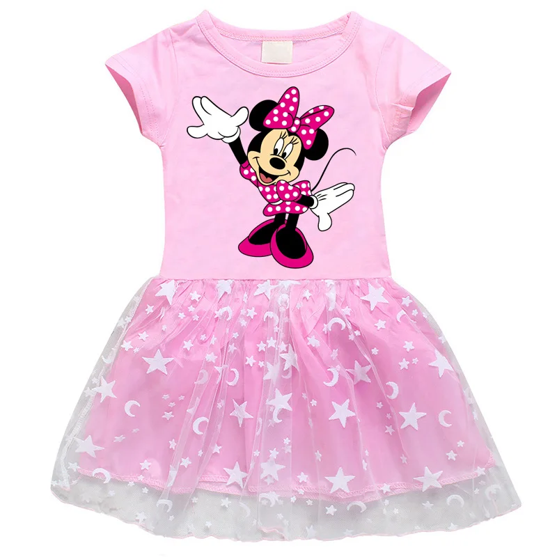 Dekleta Obleko Poletje Dekle Baby Toddler Minnie Mickey Risanka Obleko Otrok Stranka Rojstni Dan Balet Obleko Princese Srčkan Obleke 5