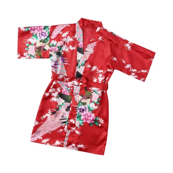 Otroški kimono Japonski slog vrhnja oblačila kopalni plašč Otroci Baby Toddler Fant Dekleta Obleke kopalni plašč Sleepwear Oblačila roupao infantil 1