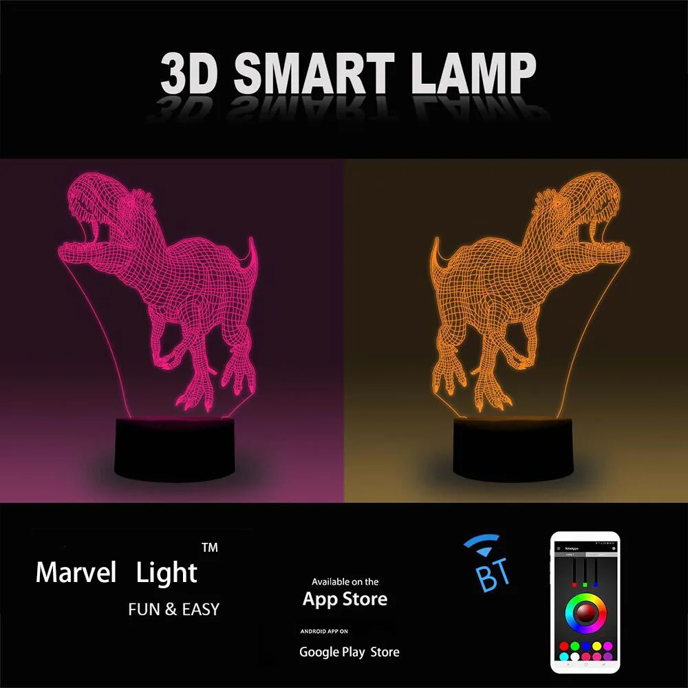 App Nadzor Altman Noč Svetlobe Led 7 Barv Spreminjanje 3D Touch Senzor Noč Svetlobe Led za Spalnico Otrok Študija Dogodek Nagrado 3