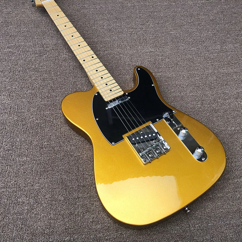 2020 Visoke kakovosti TL slog Električna Kitara,zlati prah, barva telesa, Javor fingerboard električna kitara,brezplačna dostava 2