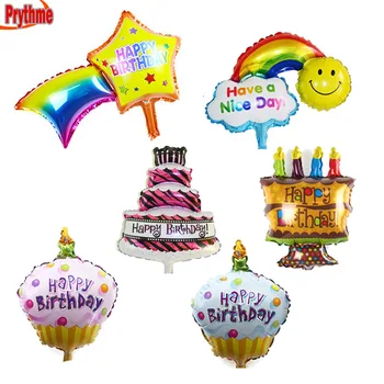 Tabletop okraski mini baloni za Rojstni dan torta /Candle /Meteor balon Happy birthday party supplies Dojenčka igrače 12pcs/veliko 5