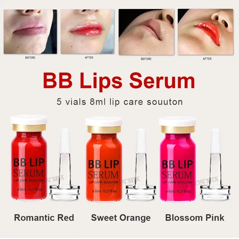 8ML Novo BB Krema za Ustnice korejski Ustnice Make-Up Kozmetika Ampul Bistvo Lepote Starter Set je Primeren Sor Novinci Treh Barvah Fashion 1