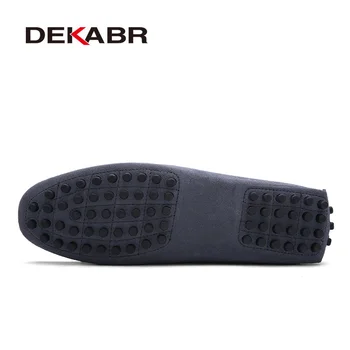 DEKABR Plus Velikost 35~49 Moške Priložnostne Čevlji Pravega Usnja Stanovanj Vožnje Loafers Obutev Mehka Moccasins Za Moške Zapatos Hombre 0