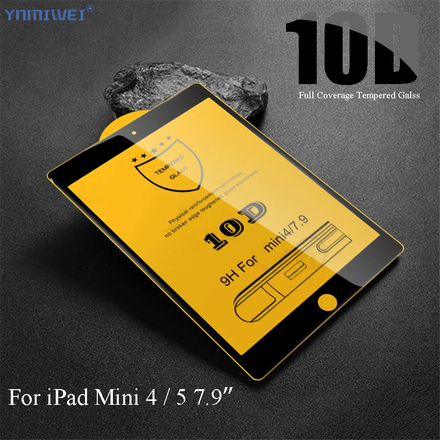 10D Polno Kritje Črno Za iPad Mini 5 Mini 4 7.9