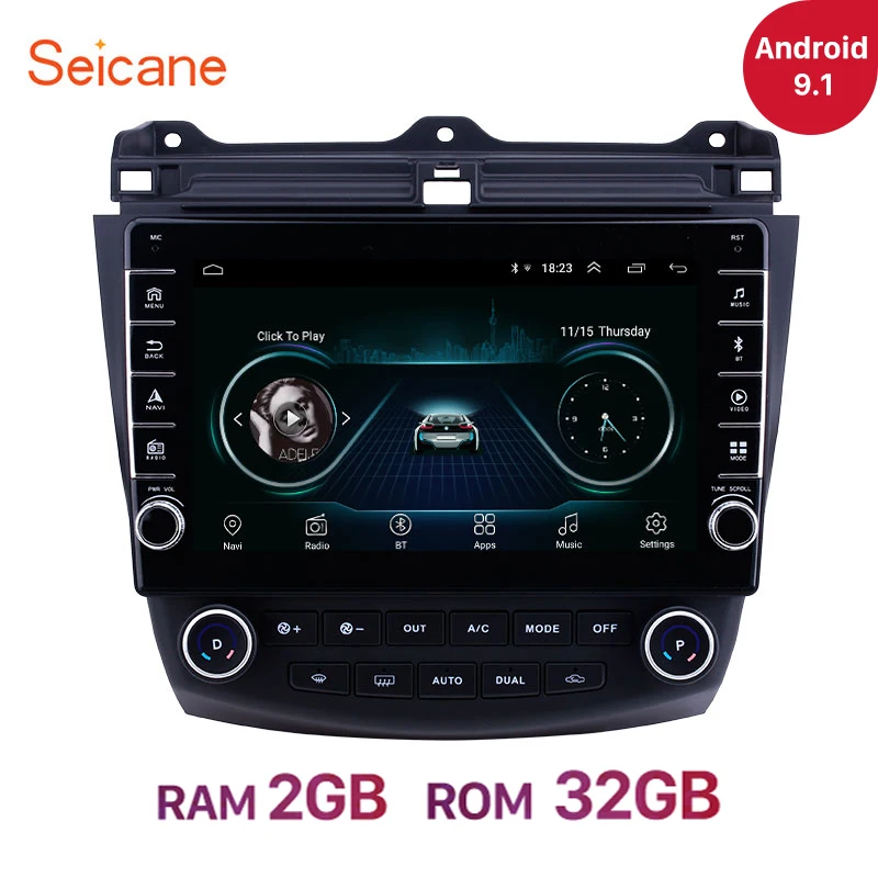 Seicane RAM, 2GB ROM 32 GB Android 9.1 Avto Radio, GPS Navigacija Za Honda Accord 7 2003-2007 avto multimedijski predvajalnik Samodejno Stereo 4
