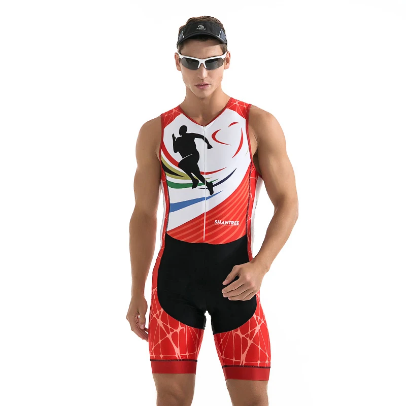 Pro aero trisuit prostem šport Triatlon tekma bo ustrezala kolesarjenje skinsuit pro team mens rdeče jumpsuit triatlon hombre 1