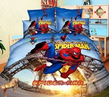 Marvel Junak Spider-Man Posteljnina twin Posteljo Stanja Komplet za Fantka Odeja Rjuhe Zajema eno Bedspread Otrok Otroci Perilo 3