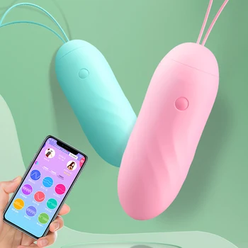 Daljinski upravljalnik Mobilnih telefonov Vibrator APP Skok Jajce Vagina Uresničevanje G-spot Stimulator Klitorisa Ženski Masturbator Adult Sex Igrača 4
