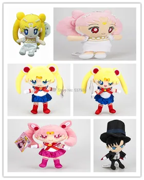 Novo 10Pcs Sailor Moon Chibiusa Princesa Mala Dama Vedrino Chiba Mamoru 7