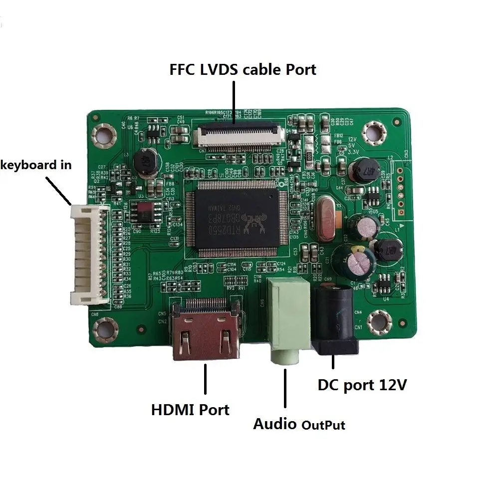 Za LP125WH2-SPM1/LP125WH2(SP)(T1) 1366*768 PLOŠČI zaslona HDMI LED EDP mini Krmilnik odbor Zaslona kabel 12.5