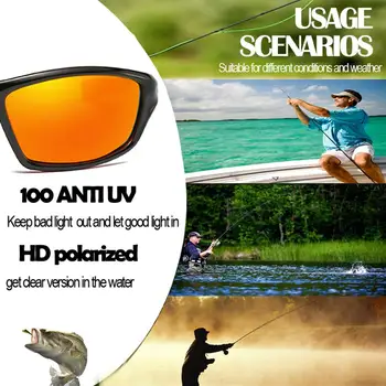 Moški Ženske Lahki Polarizirana Ribolov sončna Očala Proti UV Očala Šport Kolesarjenje, Plezanje, Pohodništvo Tek Smučanje Kolesarska Očala 3
