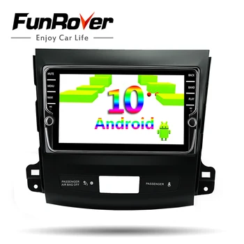 Funrover Android 10.0 Za Mitsubishi Outlander xl 2 C-Crosser 4007 2005-2011 Avto Radio Multimedijski Predvajalnik Navigacija GPS 2din dvd 0