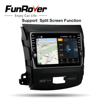 Funrover Android 10.0 Za Mitsubishi Outlander xl 2 C-Crosser 4007 2005-2011 Avto Radio Multimedijski Predvajalnik Navigacija GPS 2din dvd 4