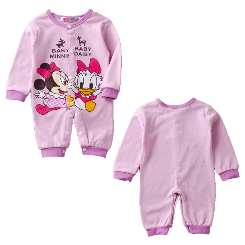 New Mickey Baby Dekle Oblačila Baby Igralne Obleke Disney Baby Boy Romper Minnie Otroci Obleke Jumpsuit Roupas Bebes Nova Moda Za Malčke 2
