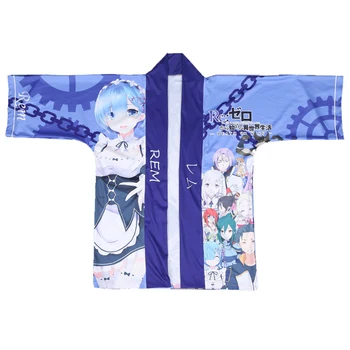 Re: Življenje V Drugačen Svet Od Nič Ram Rem Plašč Yukata Cosplay Kostum Kimono Priložnostne Haori Halloween Party Dress 4
