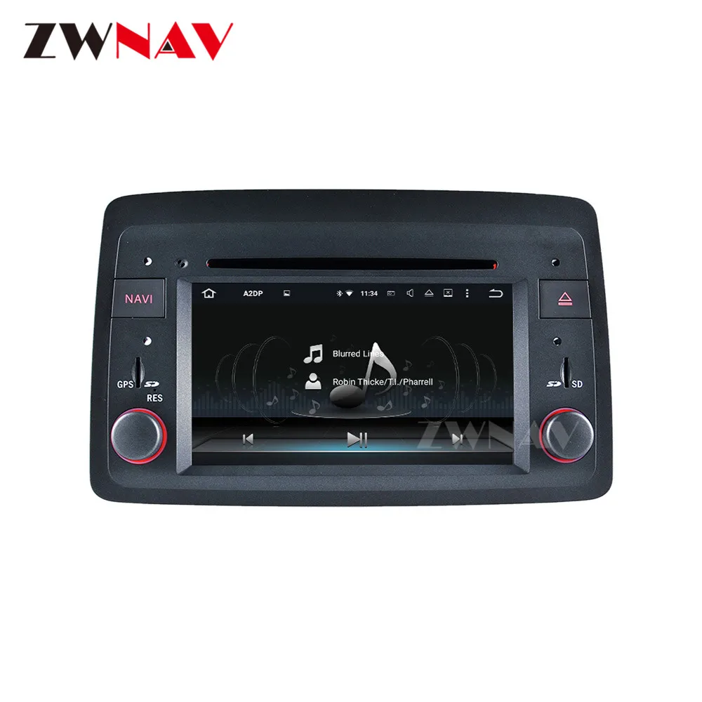 Zaslon na dotik, Android 9.0 sistema Avto Multimedijski Predvajalnik Za Fiat panda 2004-2012 avto GPS Navigacijo, Audio stereo Radio vodja enote 4