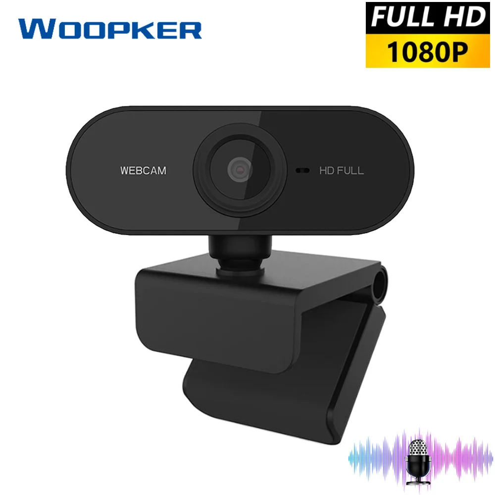 Mini Webcam 1080P samodejno ostrenje Full HD Kamera Namizni Prenosni PC Kamera Vrtljiva Vgrajen Mikrofon Web Kamera z Mikrofonom 1