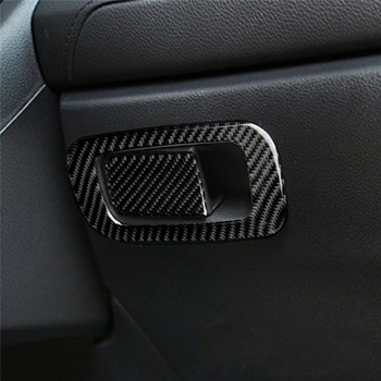 Avto styling Ogljikovih Vlaken Nalepke za Honda Civic 10. 2016-19 Avto Notranjosti Konzole škatla za shranjevanje gumb Zaščito Kritje Nalepka 13337